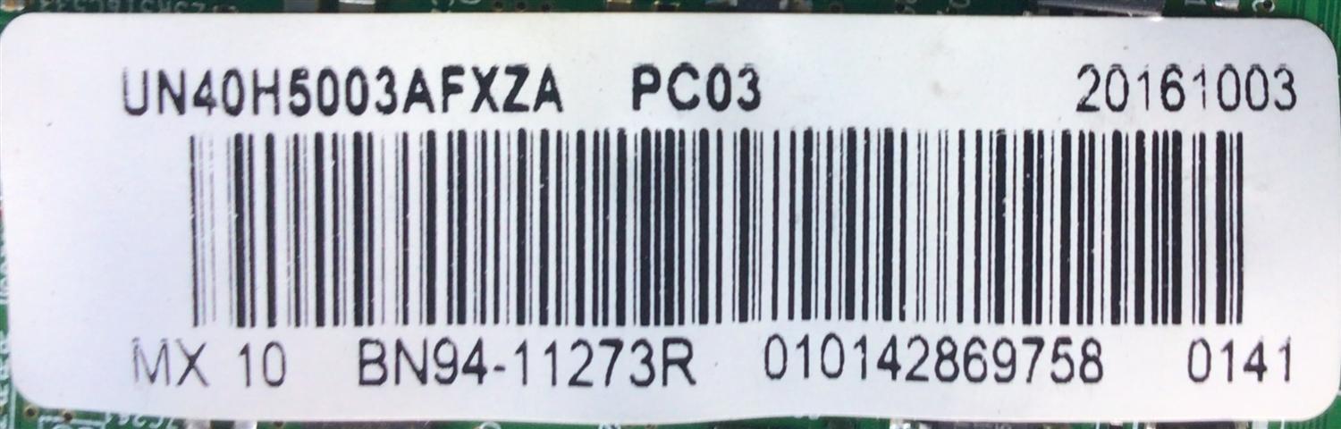 KIT DE TARJETAS PARA TV SAMSUNG / MAIN BN94-11273R / BN41-02263A / BN9411273R / 11273R / BN97-10691B / FUENTE BN44-00769C / L40HF-EDY / BN4400769C / PANEL CY-DH040BGNV2H / MODELO UN40H5003AFXZA IF08 - Imagen 3